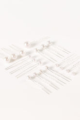 Laina Hair Pins - Pearl